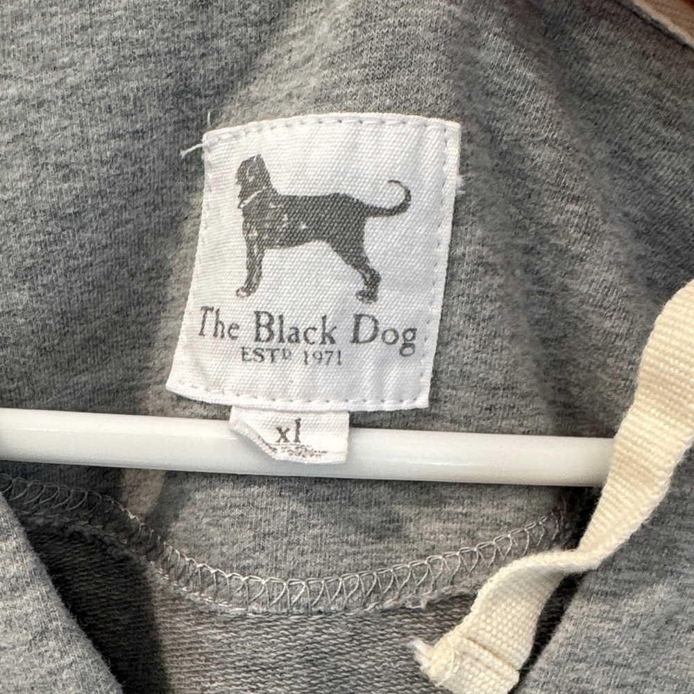 The Black Dog Gray Hooded Pullover Tunic Sweatshirt Martha’s Vineyard - Picture 2 of 7